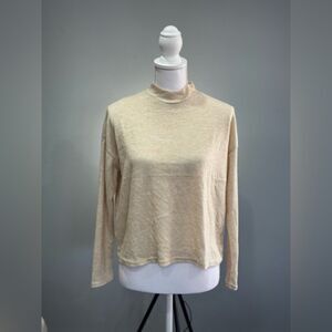 CLEARANCE! Oatmeal Boutique Mock Neck Sweater Size S NWT